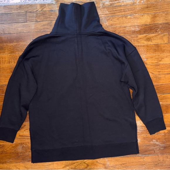 Athleta 24/7 Funnel Neck Sweatshirt Size Women’s XL Black - Picture 2 of 9